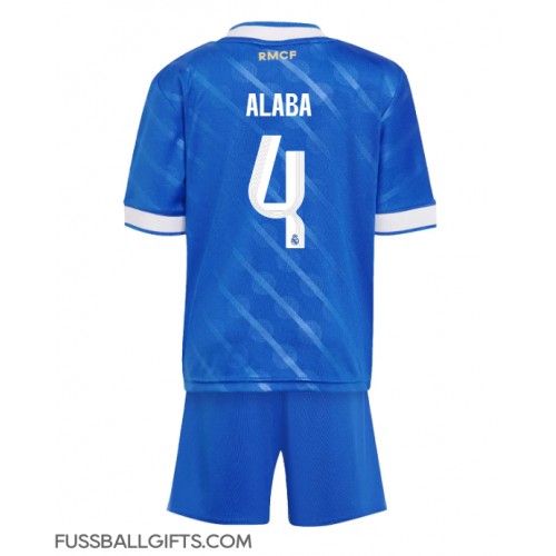 Real Madrid David Alaba #4 Fußballbekleidung 3rd trikot Kinder 2025-26 Kurzarm (+ kurze hosen)